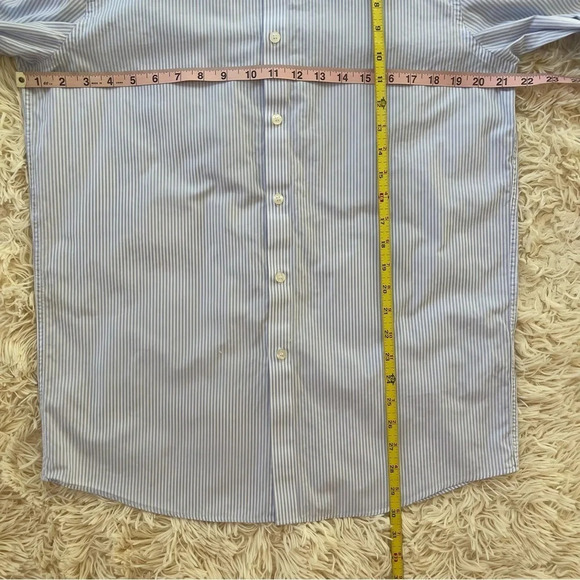 Paco Rabanne slim fit stripped button down shirt long sleeve size 16,5 or M/L - Picture 4 of 8